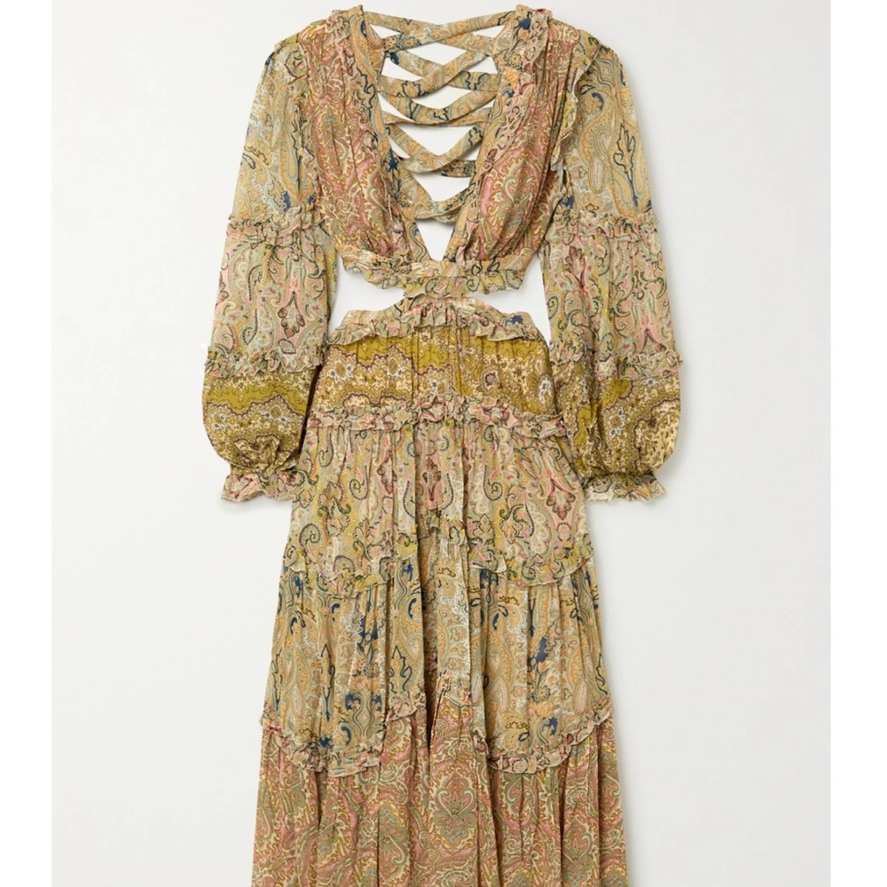 Zimmermann Multicolor Paisley Long Sleeve Dress